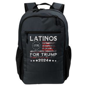 Latinos For Trump 2024 Funny Election Usa Flag Daily Commute Backpack