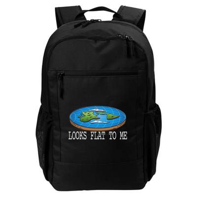 Looks Flat To Me Flat Earth Society Flat Earther Daily Commute Backpack
