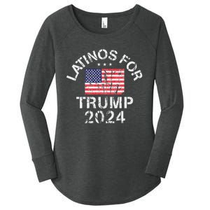 Latinos For Trump 2024 Women's Perfect Tri Tunic Long Sleeve Shirt