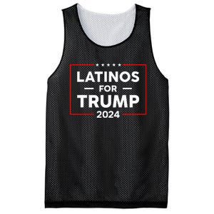 Latinos For Trump 2024 Mesh Reversible Basketball Jersey Tank