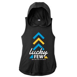 Lucky Few T21 Awareness Ladies PosiCharge Tri-Blend Wicking Draft Hoodie Tank