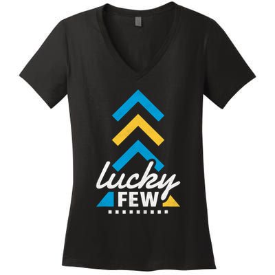 Lucky Few T21 Awareness Women's V-Neck T-Shirt