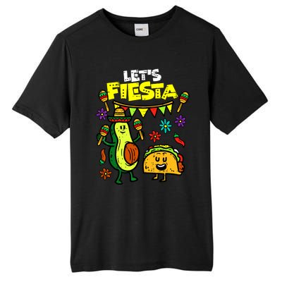 Lets Fiesta Taco Avocado Funny Cinco De Mayo Mexican Party Tall Fusion ChromaSoft Performance T-Shirt