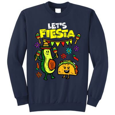 Lets Fiesta Taco Avocado Funny Cinco De Mayo Mexican Party Sweatshirt