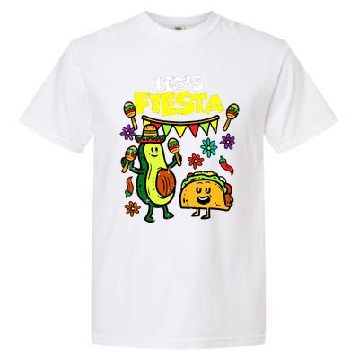 Lets Fiesta Taco Avocado Funny Cinco De Mayo Mexican Party Garment-Dyed Heavyweight T-Shirt