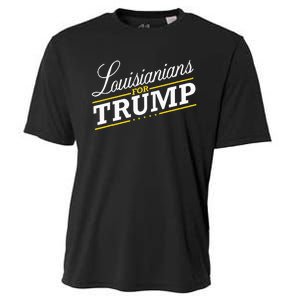 Louisiana For Trump 2024 Second President Election Cooling Performance Crew T-Shirt