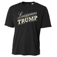 Louisiana For Trump 2024 Second President Election Cooling Performance Crew T-Shirt