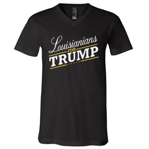 Louisiana For Trump 2024 Second President Election V-Neck T-Shirt