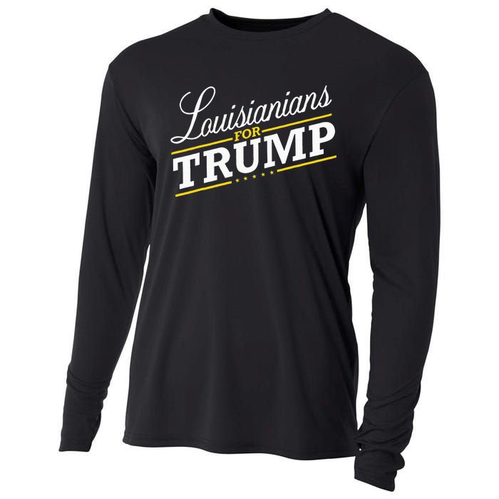 Louisiana For Trump 2024 Second President Election Cooling Performance Long Sleeve Crew