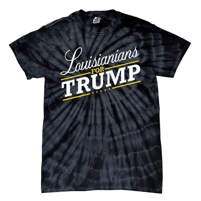 Louisiana For Trump 2024 Second President Election Tie-Dye T-Shirt