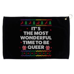 Lgbt Funny Ugly Christmas Style Queer Gay Lesbian Great Gift Grommeted Golf Towel