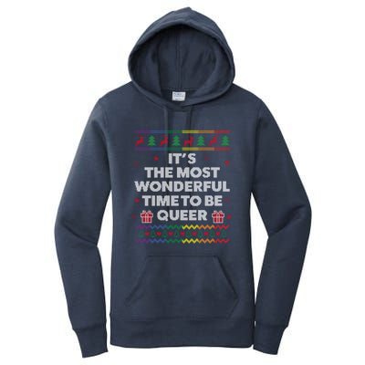 Lgbt Funny Ugly Christmas Style Queer Gay Lesbian Great Gift Women's Pullover Hoodie