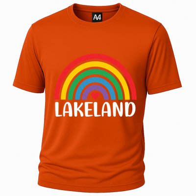 Lakeland Florida Usa Travel I Love Lakeland Funny Gift Cooling Performance Crew T-Shirt