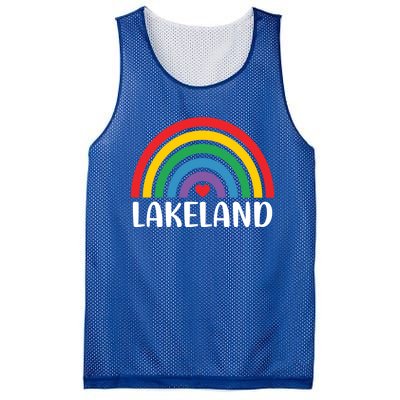 Lakeland Florida Usa Travel I Love Lakeland Funny Gift Mesh Reversible Basketball Jersey Tank