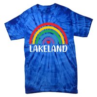 Lakeland Florida Usa Travel I Love Lakeland Funny Gift Tie-Dye T-Shirt