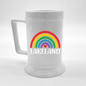 Lakeland Florida Usa Travel I Love Lakeland Funny Gift Beer Stein