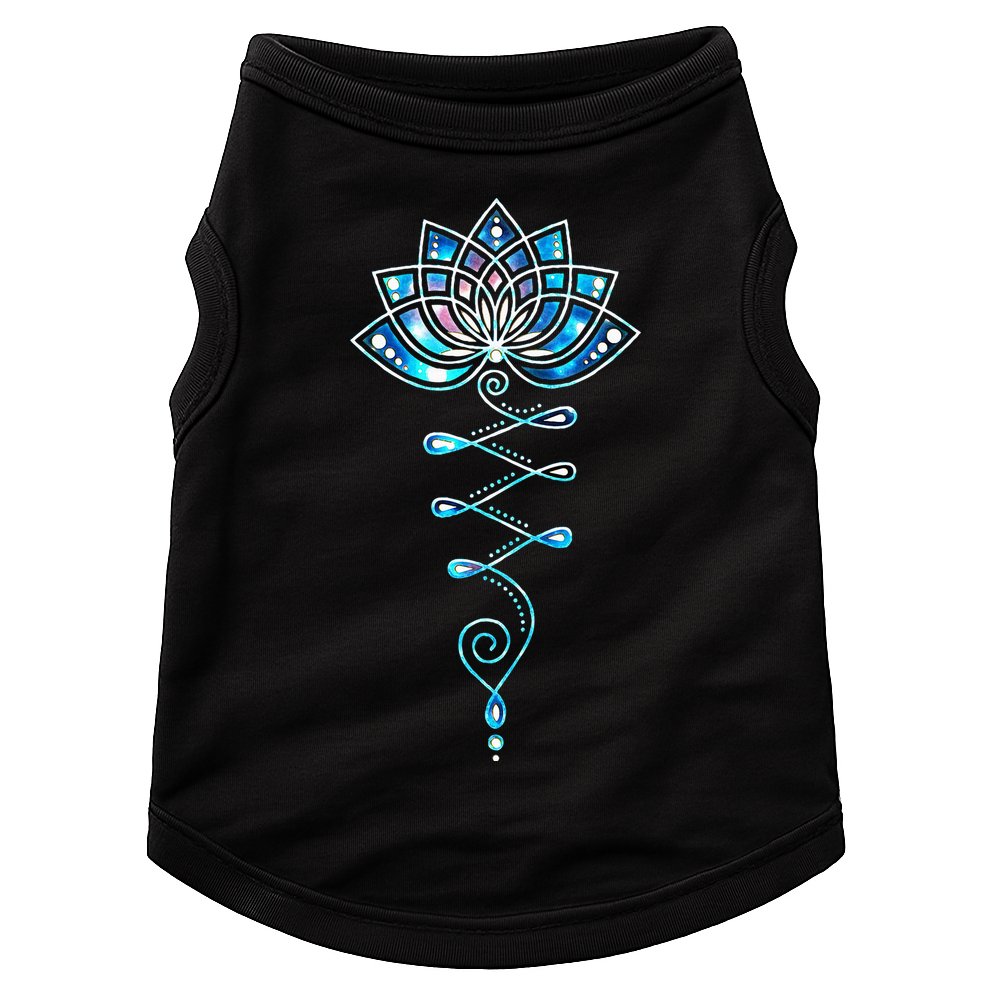 Lotus Flower Unalome Yoga Meditation Awareness Zen Doggie Tank