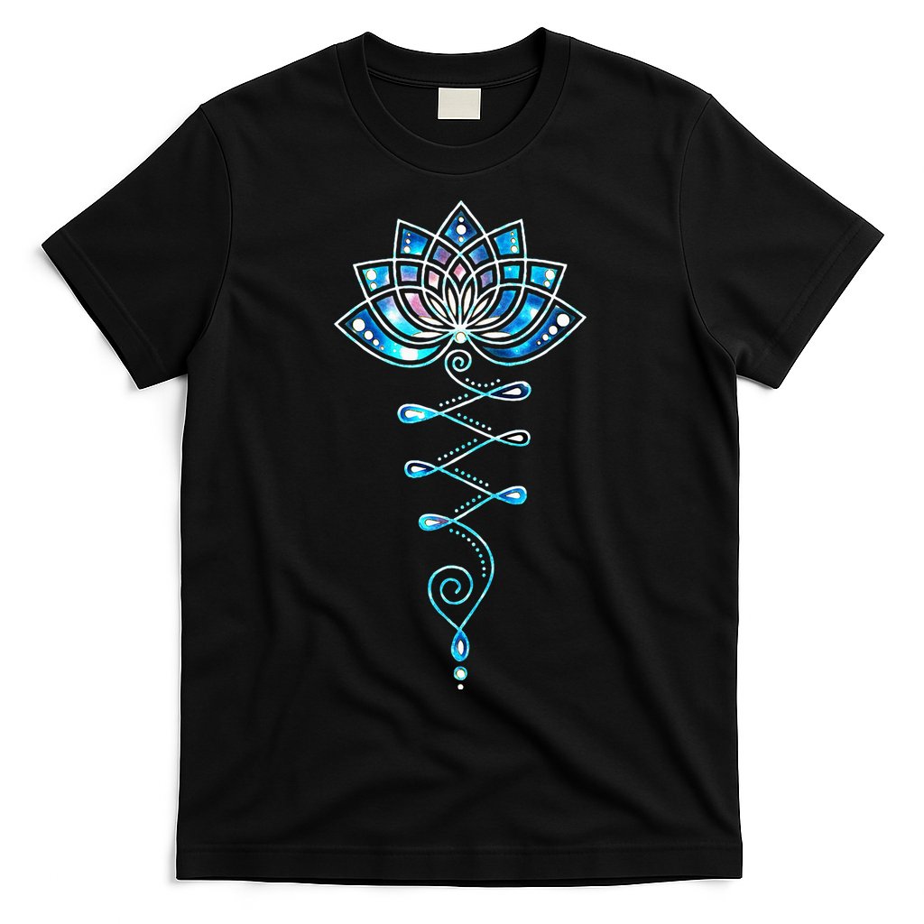 Lotus Flower Unalome Yoga Meditation Awareness Zen T-Shirt