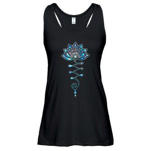 Lotus Flower Unalome Yoga Meditation Awareness Zen Ladies Essential Flowy Tank