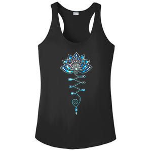 Lotus Flower Unalome Yoga Meditation Awareness Zen Ladies PosiCharge Competitor Racerback Tank