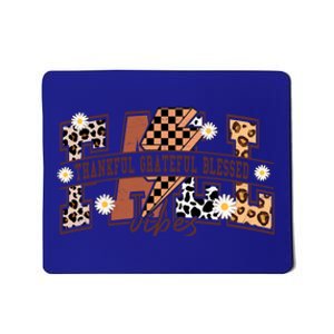 Leopard Fall Vibes Thankful Grateful Blessed Pumpkin Spice Great Gift Mousepad