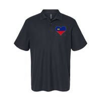 Liechtenstein Flag Vintage Heart Liechtenstein Lover Retro Softstyle Adult Sport Polo