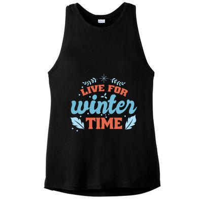 Live For Winter Time Ladies PosiCharge Tri-Blend Wicking Tank