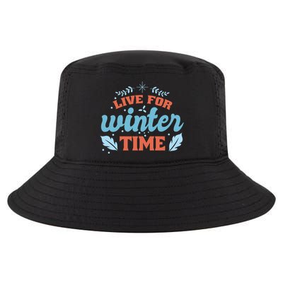 Live For Winter Time Cool Comfort Performance Bucket Hat