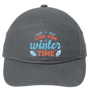 Live For Winter Time 7-Panel Snapback Hat