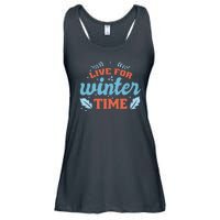 Live For Winter Time Ladies Essential Flowy Tank