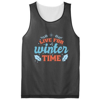 Live For Winter Time Mesh Reversible Basketball Jersey Tank