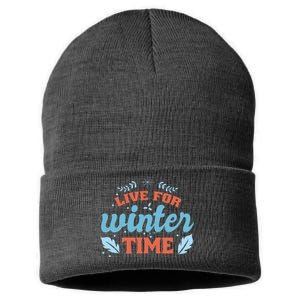 Live For Winter Time Sustainable Knit Beanie