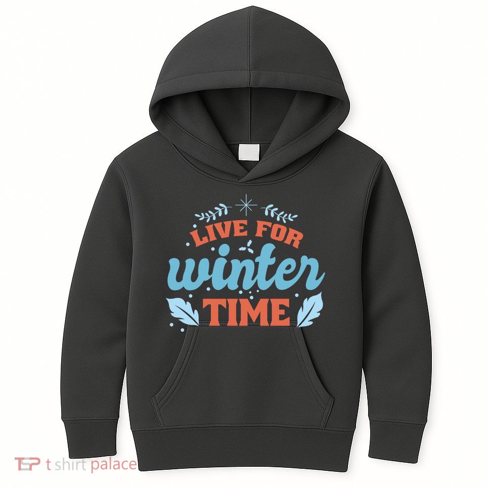 Live For Winter Time Kids Hoodie