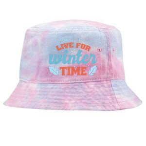 Live For Winter Time Tie-Dyed Bucket Hat