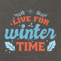 Live For Winter Time Cotton Canvas Backpack