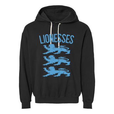 Lionesses For Women Retro England Garment-Dyed Fleece Hoodie