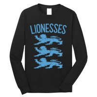 Lionesses For Women Retro England Long Sleeve Shirt