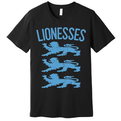 Lionesses For Women Retro England Premium T-Shirt