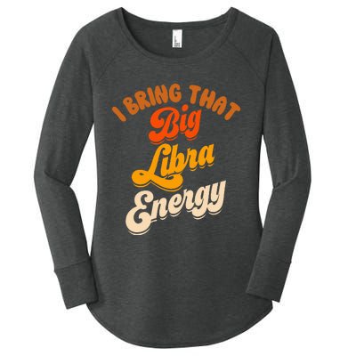 Libra For Wo Big Libra Energy Birthday Zodiac Sign Women's Perfect Tri Tunic Long Sleeve Shirt