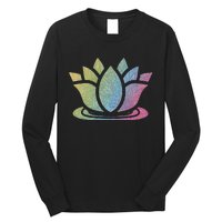 Lotus Flower Yoga Meditation Namaste Cute Gift Long Sleeve Shirt