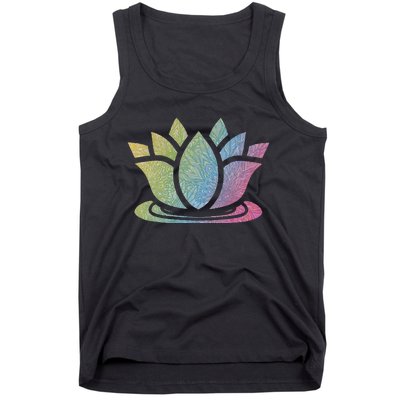 Lotus Flower Yoga Meditation Namaste Cute Gift Tank Top