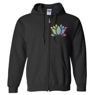 Lotus Flower Yoga Meditation Namaste Cute Gift Full Zip Hoodie