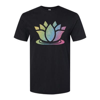 Lotus Flower Yoga Meditation Namaste Cute Gift Softstyle® CVC T-Shirt