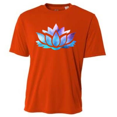 Lotus Flower Yoga Spiritual Dreamy Colorful Meaningful Gift Cooling Performance Crew T-Shirt