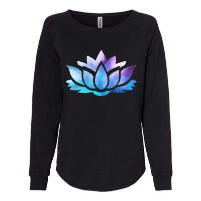 Lotus Flower Yoga Spiritual Dreamy Colorful Meaningful Gift Womens California Wash Sweatshirt