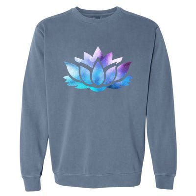 Lotus Flower Yoga Spiritual Dreamy Colorful Meaningful Gift Garment-Dyed Sweatshirt