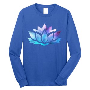 Lotus Flower Yoga Spiritual Dreamy Colorful Meaningful Gift Long Sleeve Shirt