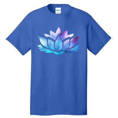 Lotus Flower Yoga Spiritual Dreamy Colorful Meaningful Gift Tall T-Shirt