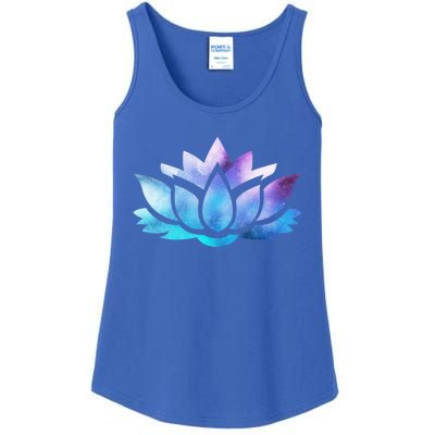 Lotus Flower Yoga Spiritual Dreamy Colorful Meaningful Gift Ladies Essential Tank