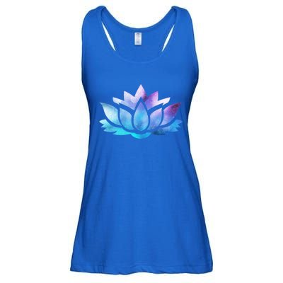 Lotus Flower Yoga Spiritual Dreamy Colorful Meaningful Gift Ladies Essential Flowy Tank